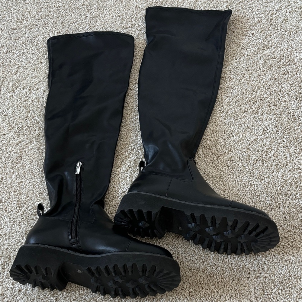 Vince Camuto Black Over-the-Knee Women's Boots